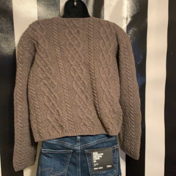 PAUL JAMES -ENGLAND | 100% Wool Cropped Cable-knit Sweater - Women’s Medium - Picture 2 of 6